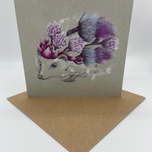 Rustic Hedgehog Card